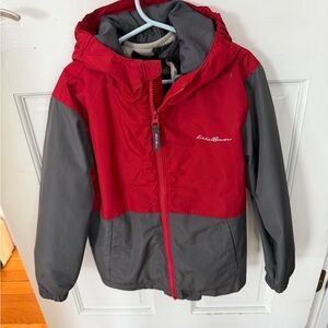 Eddie Bauer Kids Red and Gray Jacket XS 5/6